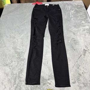 FRAME‎ Women's Le Skinny de Jeanne 25 Mid Rise Stretch Jeans Grunge Distressed